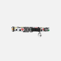 DEKI CloeCluzo CCF6A319 Cat Collar Adj Colorful Skulls