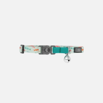 DEKI CloeCluzo CCF6A319 Cat Collar Adj BLUE Fishbones
