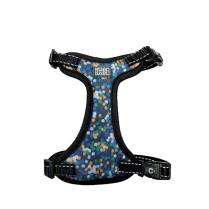 DEKI CloeCluzo CCF6A323 Cat Harness Mesh BLUE w/ Dots L/XL