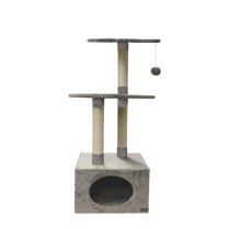 DEKI CloeCluzo CC7035NW Cat Tree London 16"x16"x43" 2-Lvl