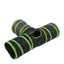 DEKI CloeCluzo CC2013 Cat Toy Tunnel 3-way GRN/BLK