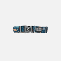 DEKI CloeCluzo CC6015 Collar Adj BLUE w/ Leafs LG