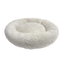 DEKI CloeCluzo CC7055 Round Plush Pet Bed 20"x20" WHT