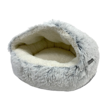 DEKI CloeCluzo CC7066 Hooded Pet Bed 20"x20" GRY