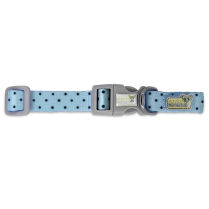 DEKI Petite PL122 Collar BLUE w/ Dots XS