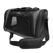 DEKI Pawtek PT3021 Travel Pet Carrier 19"x12"x12" GRY/BLK
