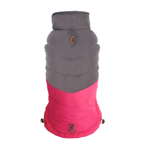 DEKI Gooeez GZ1006 MockNeck Signature Jacket FUSHIA/GRY MD