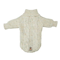 DEKI Gooeez GZ1092 Heavy Knit Sweater Oatmeal WHT 2XS