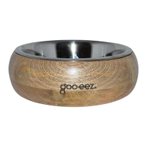 DEKI Gooeez GZ1052 2-Bowl Diner Mangowood & Metal LG R-86546