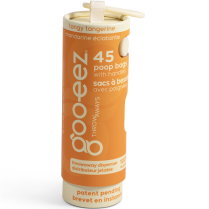 DEKI Gooeez GZ3028 Poop Bag 45ct w Dispenser Tangy Tangerine