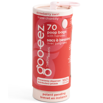 DEKI Gooeez GZ3011 Poop Bag 70ct w Dispenser StrawberrySwirl