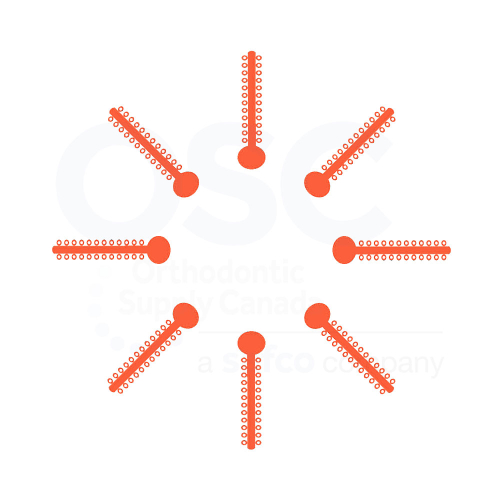  Orange Patient Stick Elast-O-Ties - OSC