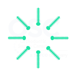 Turquoise Patient Stick Elast-O-Ties