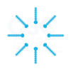  Light Blue Patient Stick Elast-O-Ties - OSC