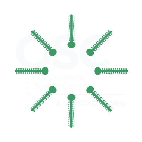 Kelly Green Patient Stick Elast-O-Ties - OSC