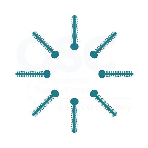 Teal Patient Stick Elast-O-Ties - OSC