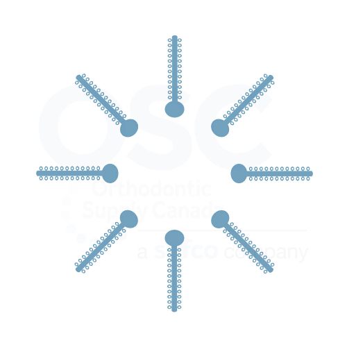 Powder Blue Patient Stick Elast-O-Ties - OSC