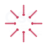 Sparkle Red Patient Stick Elast-O-Ties