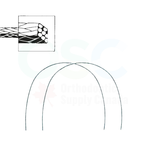 .016 X .022 Upper Twisted Preformed wires 8 in1 (10/Pack) - OSC