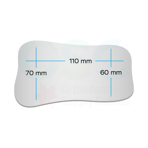 Flat SS Intra-Oral Photography Mirror Occlusal Adult Medium - OSC