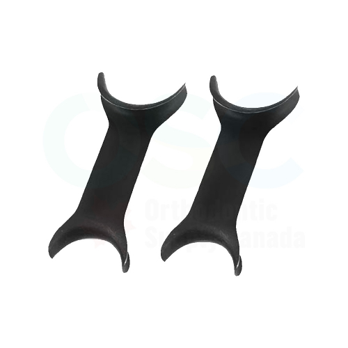 Double Ended SS Cheek Retractor/Titanium Coated (BLK)(2/PK) - OSC