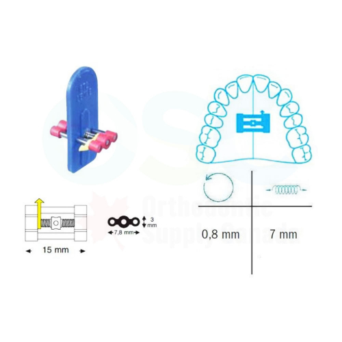 Standard Screw with Friction for Upper Appl. 15mm (10/Pack) - OSC