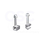 .022 Closed Rectangular Surgical Ball Hook & Stop  (10/Pack)