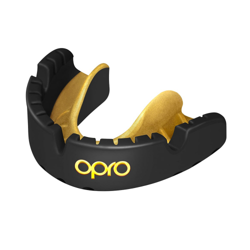 OPRO Self-Fit Gold Braces Black/Gold