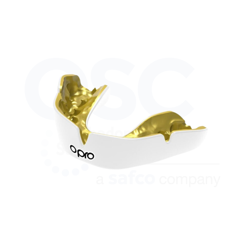 OPRO Instant Custom Single colour White/Gold (Non-Braces)