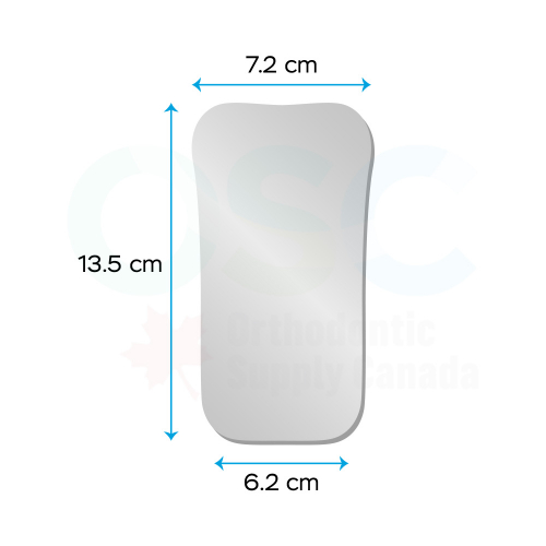 Flat Stainless Steel Single Sided Adult Occlusal Mirror - OSC
