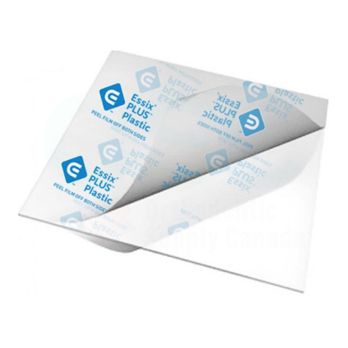 R1APL40S125 - Essix PLUS .040 125mm Square (80 Sheets/Box) - Orthodontic Supply of Canada Inc.