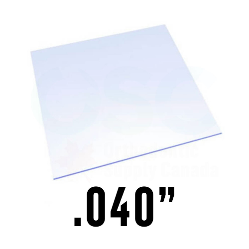 Essix C+ .040 5" Square (100 Sheets/Box) - Orthodontic Supply of Canada Inc.
