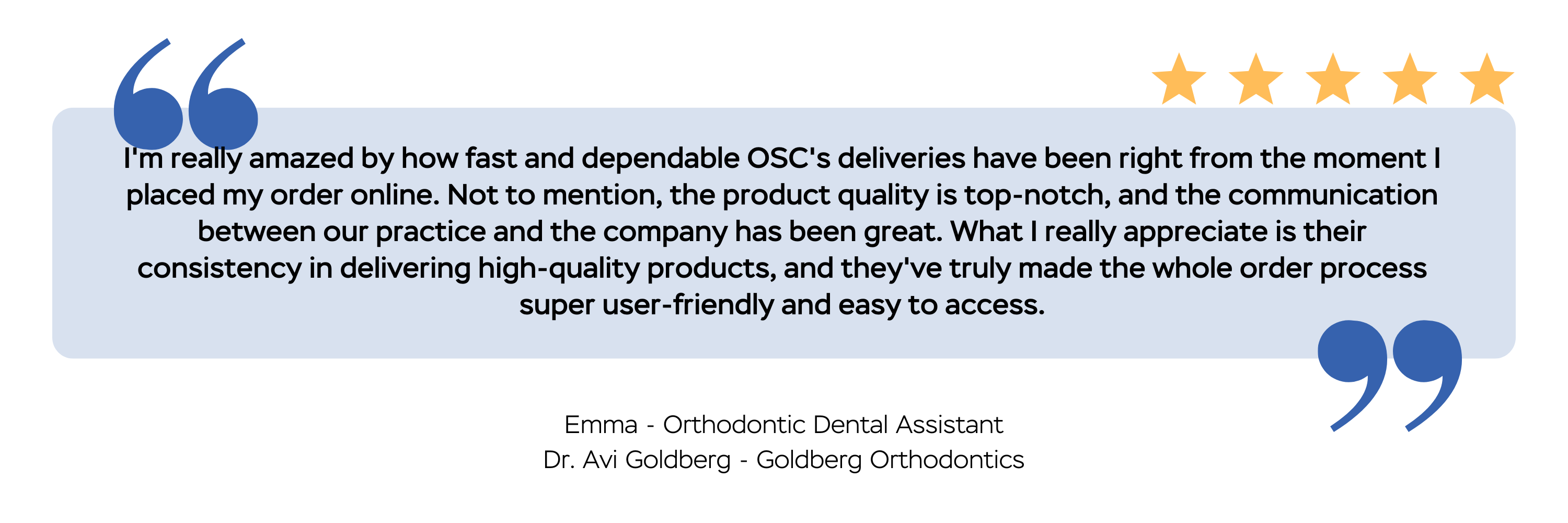 Customer Testimonial 