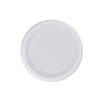 9" White PP Ripple Plate 500/cs