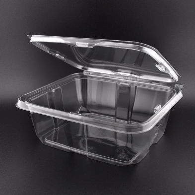 64oz Anti-fog Clear Hinged Tamper Evident Container