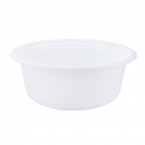 LBK 2500ml (85oz) White Plastic Bowl (Fit PG230LID) 150/cs