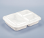 LRR 33oz 3-Compartment White Rectangle Meal Prep Containers (150/cs)