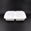 LRR 33oz 3-Compartment White Rectangle Meal Prep Containers (150/cs)