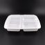 LRR 39oz 3-Comp (DT339) White Rectangle Container 150set/cs
