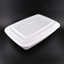 LRR 58oz (TY58) White Rectangle Container 150set/cs