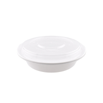 LRR 24oz (R24)  White Round Container 150set/cs