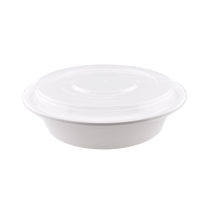 LRR 32oz (RC39) 8" White Round Container 150set/cs
