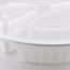 LRR 48oz 3-Comp White Round Container 150set/cs
