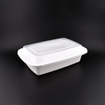 LRR 24oz (E24) White Rectangle Container 150set/cs