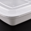 LRR 32oz 2-Comp (DT32) White Rectangle Container 150set/cs