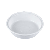 FBM 8" Shallow White Plastic Container (Fit FBM1200L) 300/cs