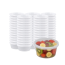 12oz Semi-Clear Plastic Container with vent Lids 250sets/cs