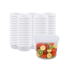 16oz Semi-Clear Plastic Container with vent Lids 250sets/cs