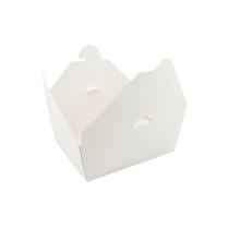 #8 45oz White Togo Food Box 6.7x5.3x2.5" 300/cs