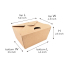 #1 26oz Kraft Togo Food Box 5.2x4.3x2.5" 450/cs
